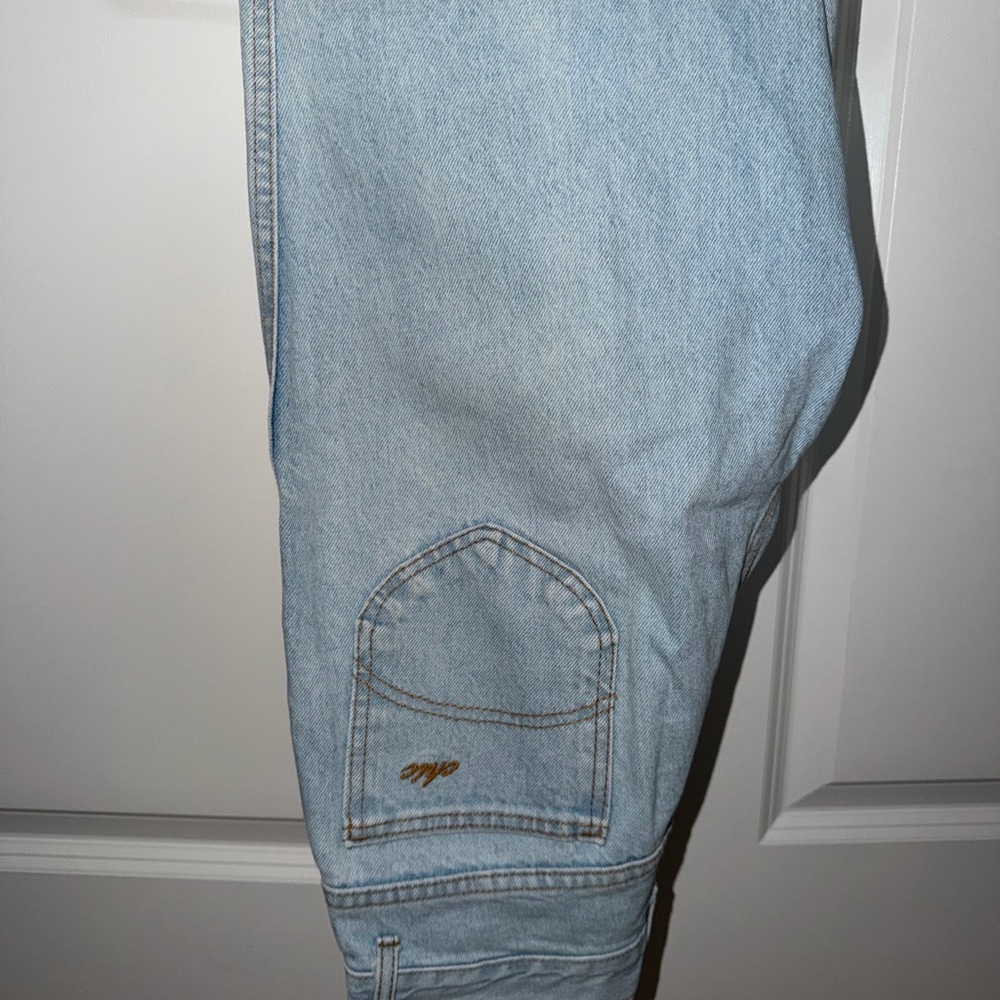 VINTAGE 1970s Chic Light Blue Relaxed Jeans